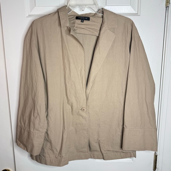 Lafayette 148 New York Tops - Lafayette 148 New York Buttoned Collared Blouse